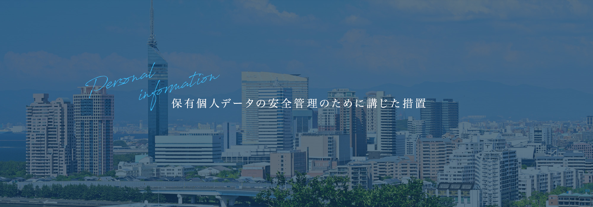 保有個人データの安全管理のために講じた措置